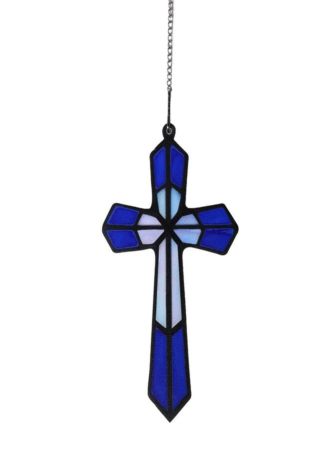 BigPig Acrylic Cross for Wall - Religious Home Decor, Catholic Window Hanging, Indoor Outdoor Crucifix Gift for Baptism, Christian Christmas - Image 1